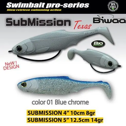 Preț promoțional Shad Biwaa Submission 10cm, culoare Blue Chrome
