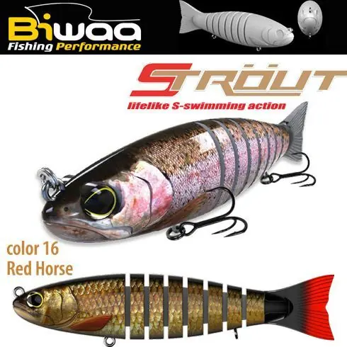 Cumpără online Swimbait Biwaa Strout 16cm/52g, culoare Red Horse