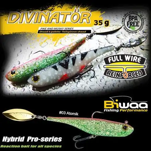 Shad Biwaa Divinator Medium 18cm/35g, culoare Atomik Ieftin