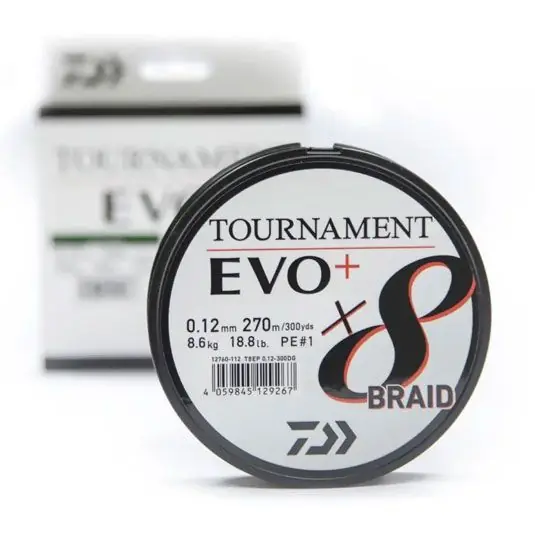Preț mic Fir textil Daiwa Tournament EVO+ X8 Braid Chartreuse 0.20mm/18kg/270m