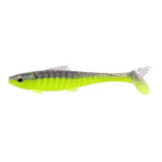 Discount Shad Zeck Baby Rippler 12cm/11g, culoare Purple Chartreuse