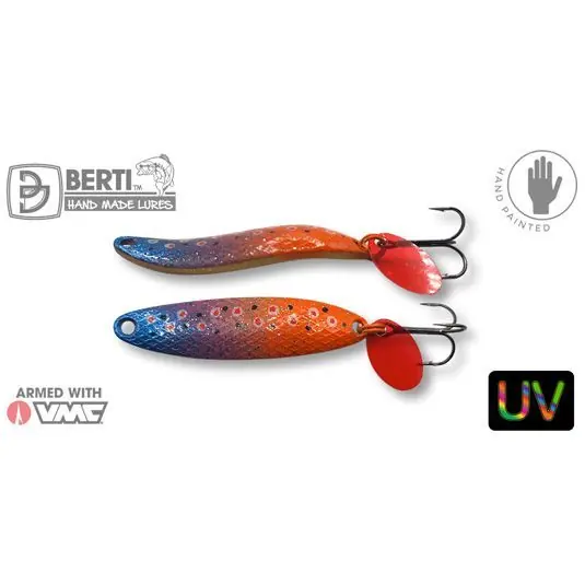 Calitate înaltă Lingura oscilanta Bertilure Taifun Patrate 5.3cm/9g, culoare TF08