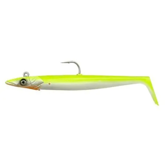 Swimbait Savage Gear Sandeel V2 15.5cm/46g, culoare Lemon Back Plată securizată