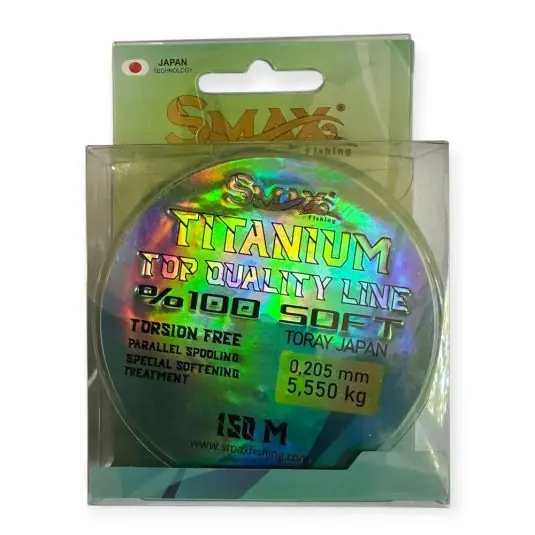 Bestseller Fir monofilament Smax Titanium Clear 0.16mm/3.6kg/150m
