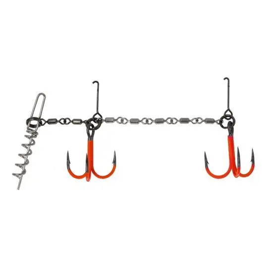 Nu rata Montura VMC Double Pike Chain XL, culoare UV Orange