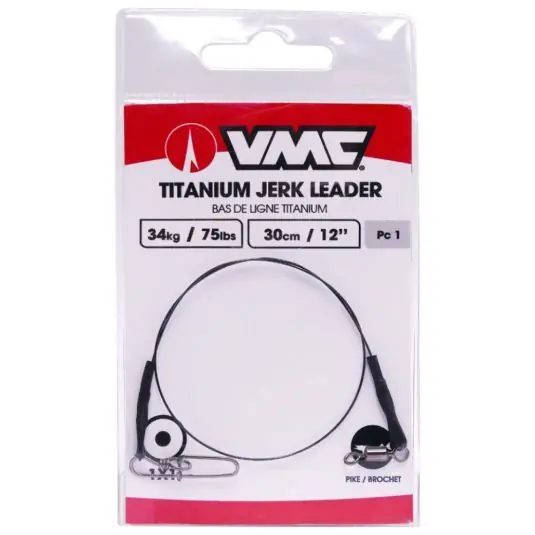 Struna VMC Titanium Jerk Leader 34kg/30cm Livrare gratuită