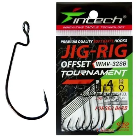 Preț mic Carlige offset Intech Tournament JIG-RIG Offset WMV-32SB Nr.8