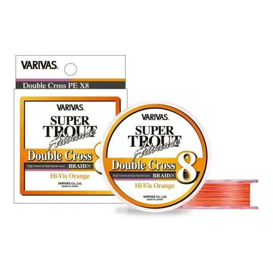 Chilipir Fir textil Varivas Advance Double Cross PE X8 HI-VIS Orange 0.15mm/11.4lb/100m