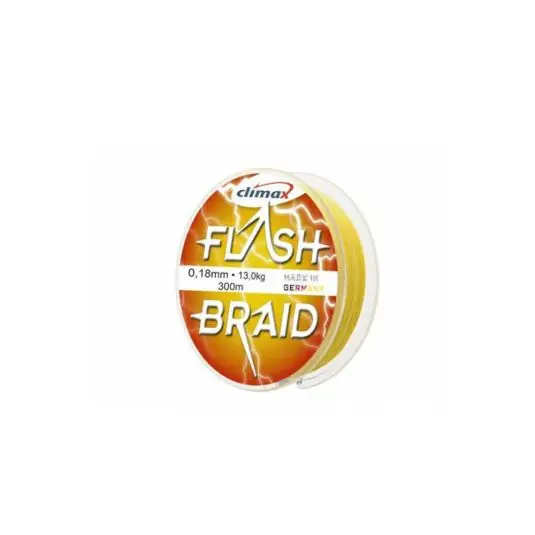 Fir textil Climax Flash Braid Yellow 0.35mm/30kg/100m Reducere specială