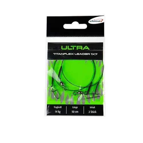 Strune Climax Ultra Titan Flex Leader 1x7 50cm/4kg Plată sigură
