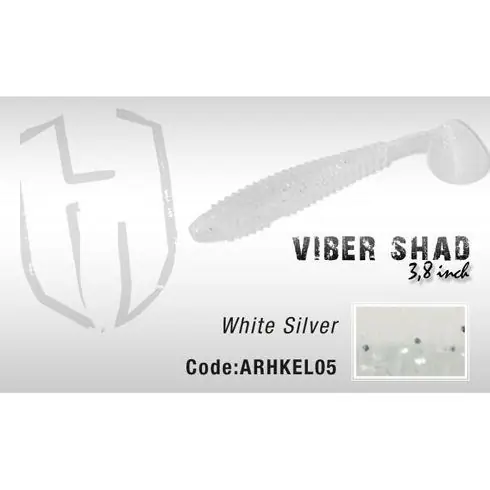 Shad Colmic Herakles Viber Shad 9.7cm White Silver Retur gratuit