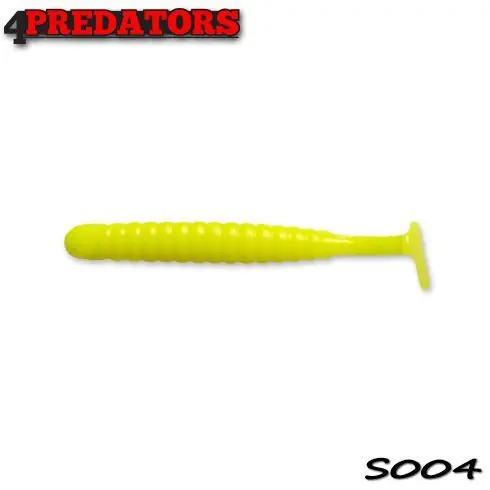 Lichidare de stoc Shad 4Predators Worm Shad Standard 8cm, culoare 004 - 6 buc/plic
