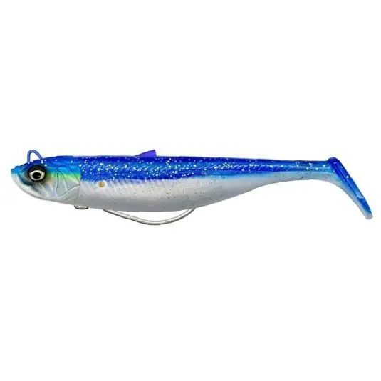 Swimbait Savage Gear Minnow Weedless 12.5cm/28g, culoare Blue Pearl Silver Reducere extra