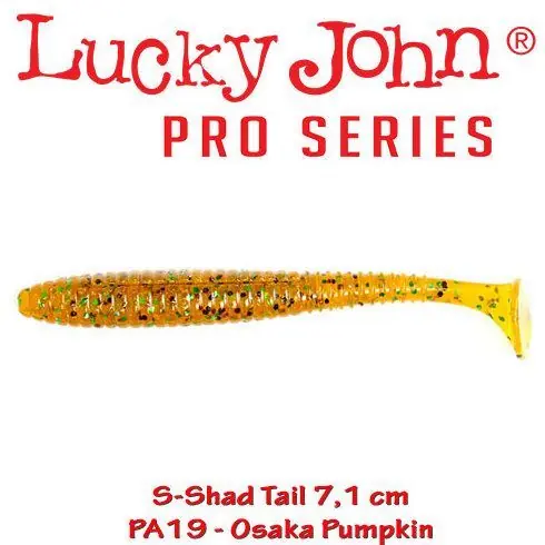 Shad Lucky John S-Shad Tail 7.1cm, culoare Osaka Pumpkin - 7 buc/plic Bestseller