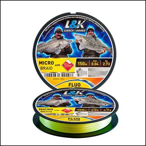 Ofertă exclusivă Fir textil LK Micro Braid Fluo Yellow 0.06mm/3.64kg/150m