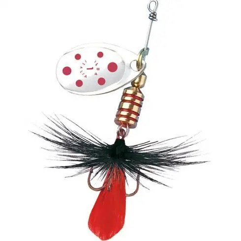Preț redus Lingura rotativa Ilba Tondo Mosca Nr.1, Silver/Red, 3g