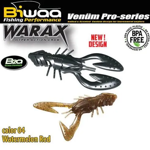 Biwaa Warax 10cm, culoare Watermelon Red Disponibil imediat