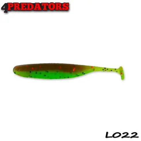 Ultima șansă Shad 4Predators Finesse Impact Laminat 7cm , culoare 022 - 7 buc/plic