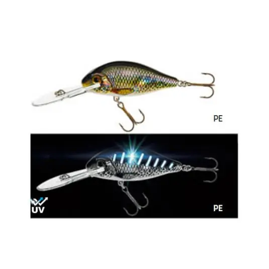 Doar azi Vobler Jaxon Holo Select Fighter UV SDR 8cm/13g, culoare PE