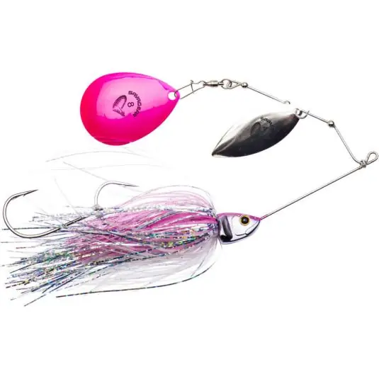 Nu rata Spinnertail Savage Gear Da'Bush Spinnerbait 21g culoare Pink Flash