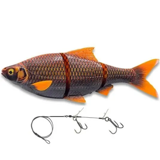 Swimbait Savage Gear 3D Line Thru Roach 32cm/445g, culoare S Black Mai ieftin