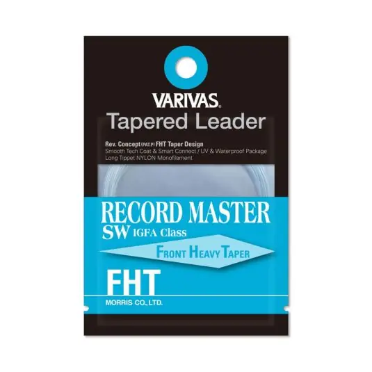 Fly Leader Varivas Tapered Leader Record Master SW IGFA 12ft 16lb Transport gratuit