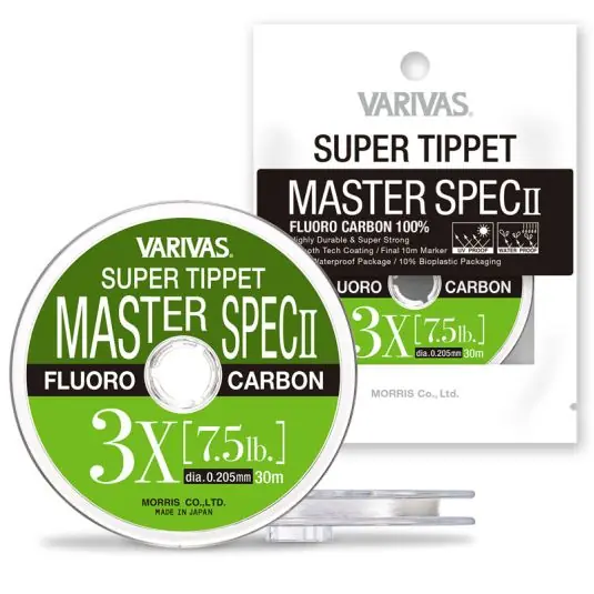 Nu rata Fly leader Varivas Super Tippet Master Spec II Fluoro 2X 0.235mm/10.1lb/30m
