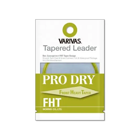 Fly Leader Varivas Tapered Leader Pro Dry FHT Nylon 5X 11ft Expediere rapidă
