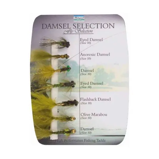 Chilipir Set muste Shakespeare Sigma Fly Selection 4 Damsel Nymphs