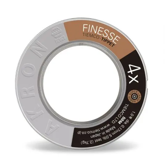 Retur gratuit Fir monofilament Tiemco Finesse Tippet 7X 0.11mm/1.1kg/50m