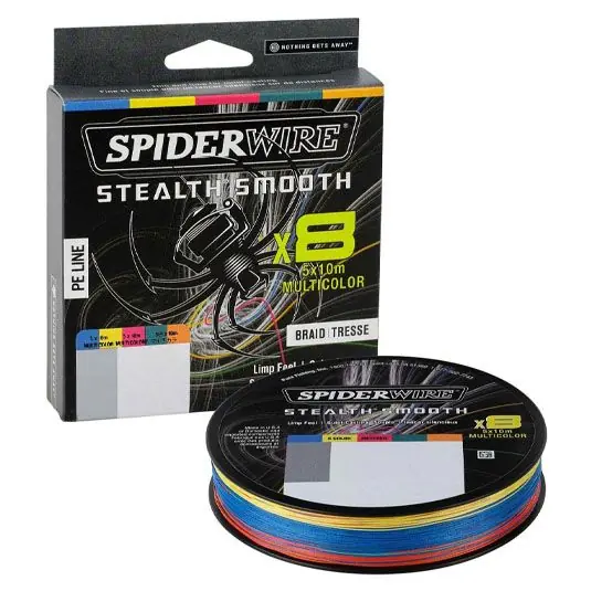 Fir textil Spiderwire Stealth Smooth 8 Multicolor 0.23mm/23.6kg/300m Promoție