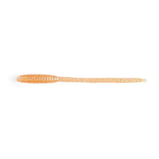 Reducere de preț Worm Nikko Pin Straight Tail 4.8cm, culoare C08 UV Glow Clear Orange