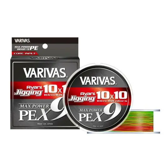 Ofertă specială Fir textil Varivas Avani Jigging 10x10 Max PE X9 Multicolor 0.128mm/6.35kg/200m