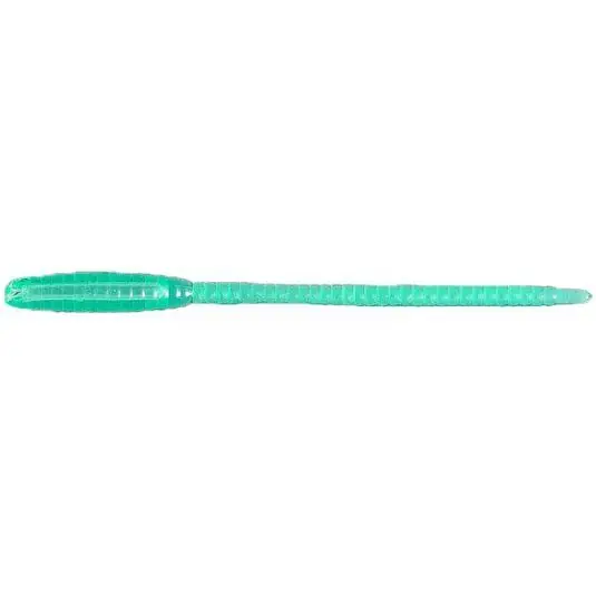 Worm Nikko Pin Straight Tail 4.8cm, culoare C07 UV Clear Green Ofertă de sezon