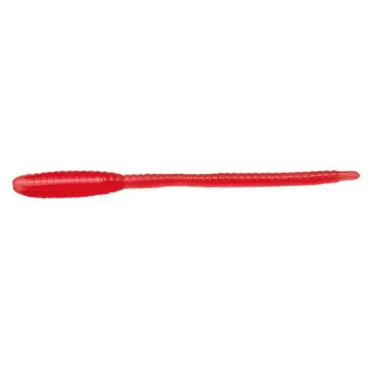 Ofertă exclusivă Worm Nikko Pin Straight Tail 4.8cm, culoare C03 Clear Red