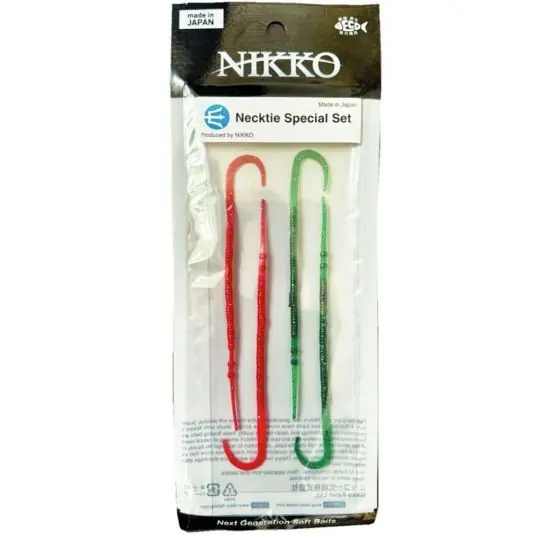 Worm Nikko Necktie Special Set, culoare Verde-Rosu Comandă acum