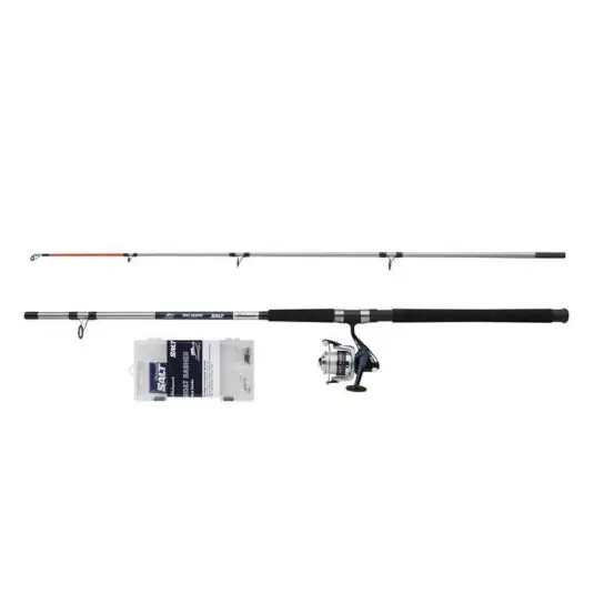 Disponibil imediat Kit spinning Shakespeare Salt Boat Basher Combo Set 2.10m/100-300g