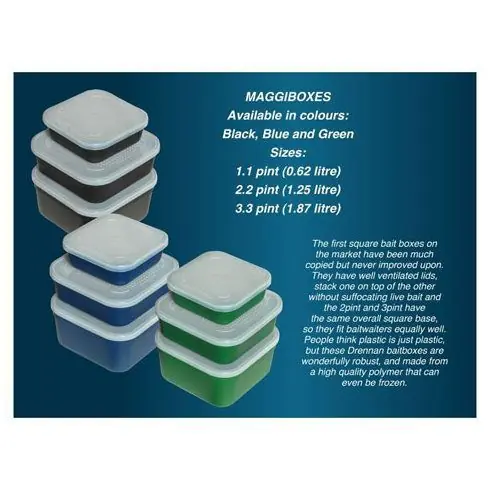 Transport gratuit Cutie momeala Drennan Maggibox Black 0.62l
