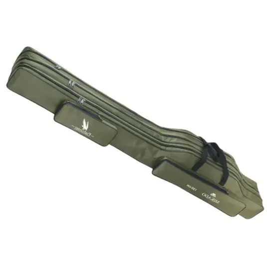 Reducere Husa lansete Mikado Green, 3 compartimente, 160cm