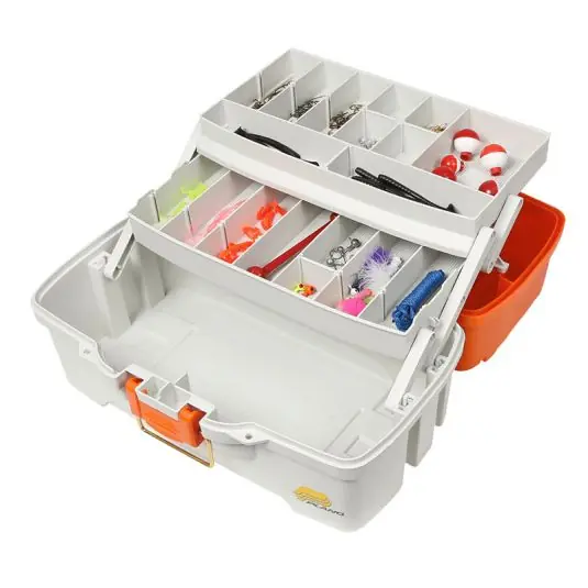 Cel mai vândut Valigeta Plano Let's Fish! Two-Tray Tackle Box