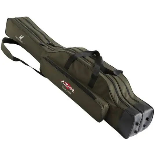 Husa lansete Mikado Hard Base Green, 2 compartimente, 140cm Expediere rapidă