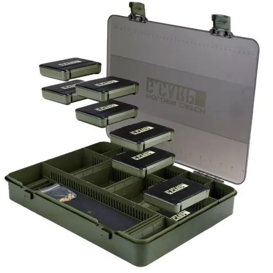 Livrare expres Cutie Golden Catch G.Carp Multi Tackle Box Set XL